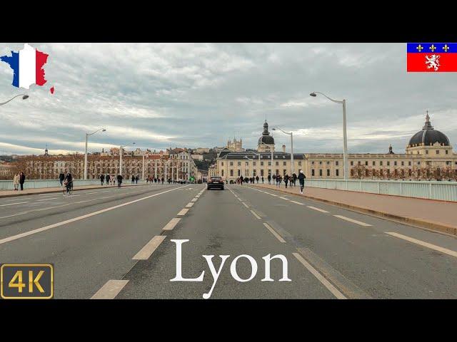 Driving Lyon France  | 4K City Drive