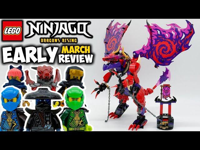 Thunderfang Dragon of Chaos EARLY March Review! Ninjago Dragons Rising Set 71832