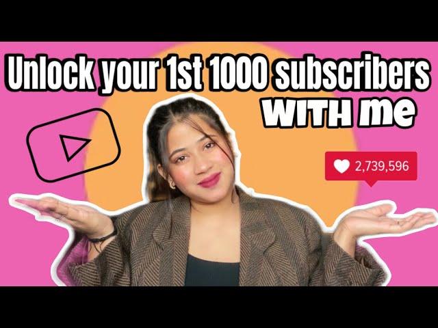 Get Your First 1000 Subscribers On YouTube | In Just Few Steps | #explorepage #viral #trending