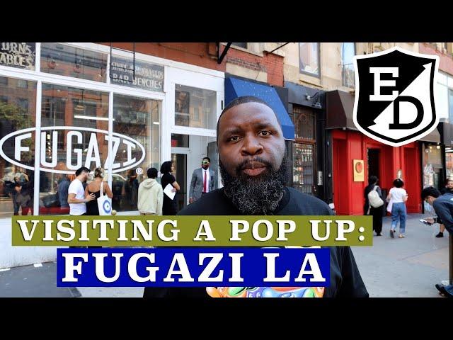 Visit a POP UP in NYC for FUGAZI LA- Luxury Streetwear