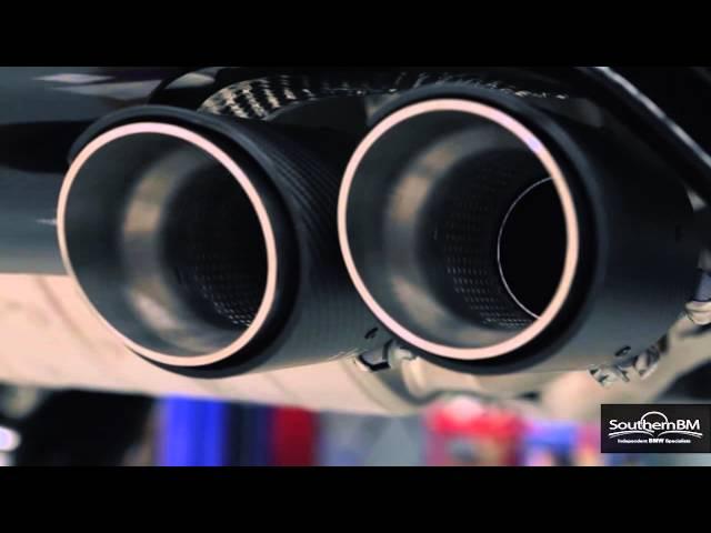 BMW M4 F82 Akrapovic Evolution performance exhaust install HD