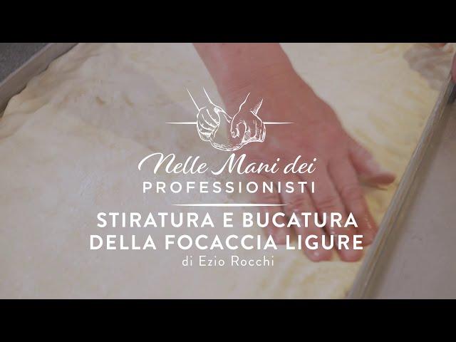 La stesura della focaccia ligure con Ezio Rocchi