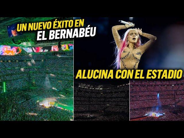  ESPECTACULAR: KAROL G ARRASA en su PRIMER CONCIERTO en el BERNABÉU