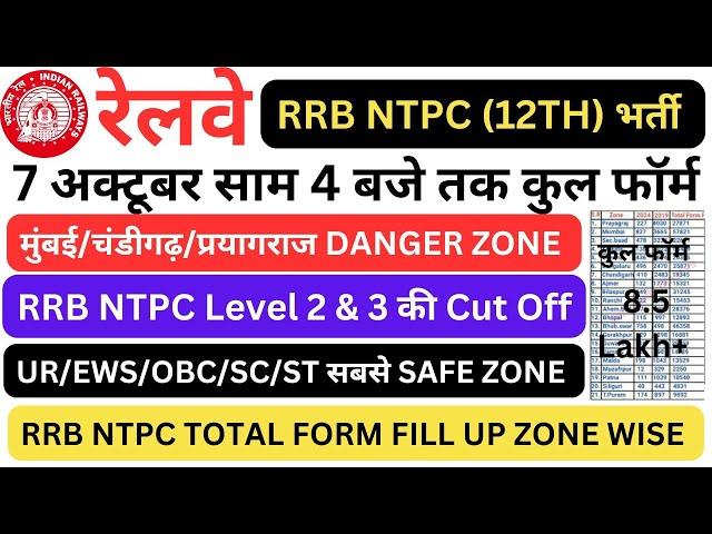 RRB NTPC TOTAL FORM FILL UP ZONE WISE | RRB NTPC NOTIFICATION | RRB NTPC DANGER ZONE | RRB NTPC EXAM