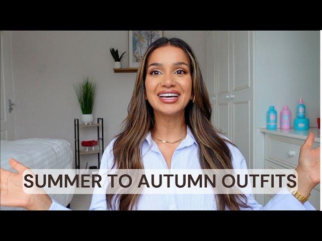 SUMMER TO AUTUMN TRANSITIONAL OUTFITS CAPSULE WARDROBE CLOTHING 2024