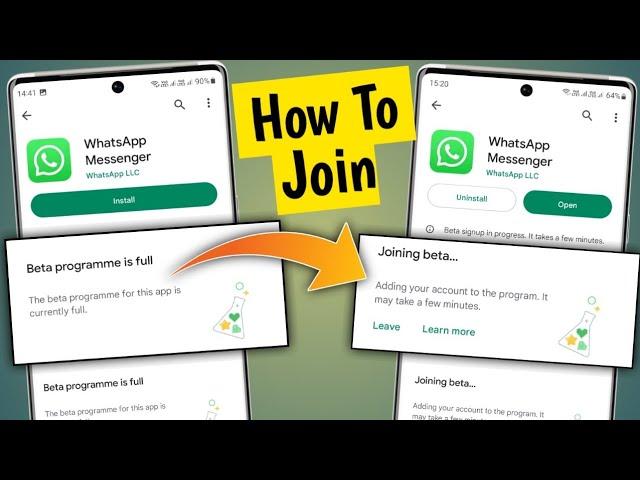 beta version kaise join kare | How to join beta version of whatsapp | Beta programme is full