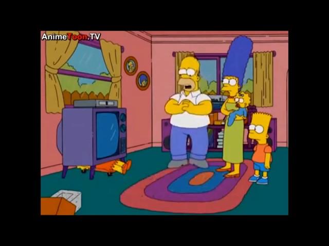 The Simpsons: Homer buys a modern TV