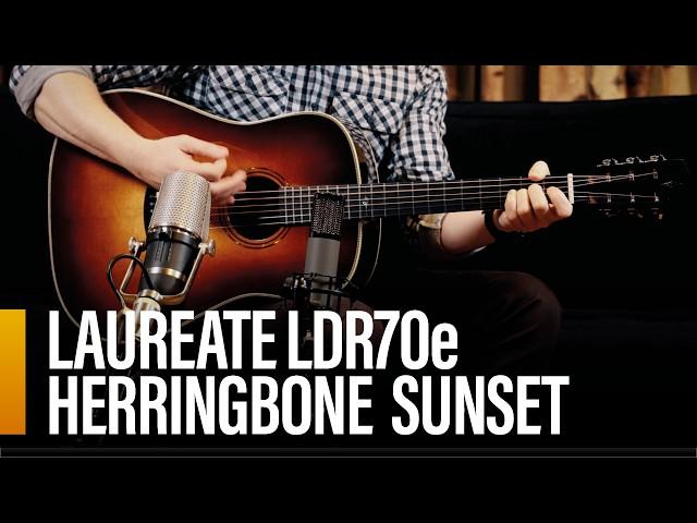 Brand New Alvarez LDR70e Herringbone Sunset 12 fret Dreadnought