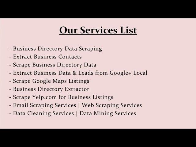 Scraping Online Business Directory With Emails