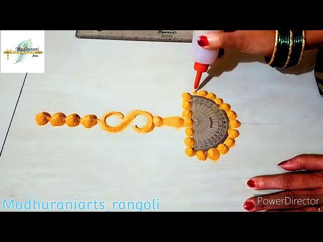 दीप पूजन दीप अमावस्या विशेष दीया रांगोली|diya rangoli for deep amavasya|Diya rangoli| #MadhuraniArts