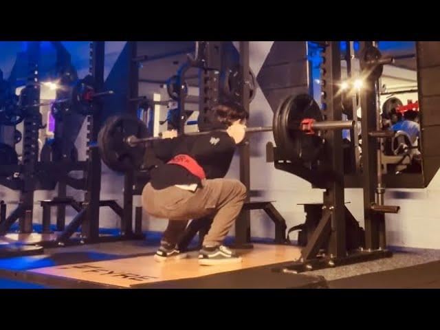 110KG Squat x 3 + 100KG 3x5