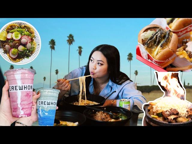 EVERYTHING I ATE IN LA | udon, kbbq, street food, and the BEST tacos EVER!