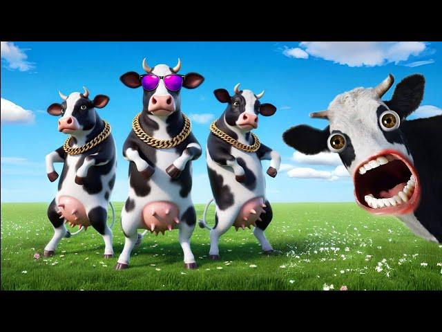 FUNNY COW DANCE 15 | Cow Song & Cow Videos 2024 | Cow music | funny dancing cow | gaiya meri gaiya