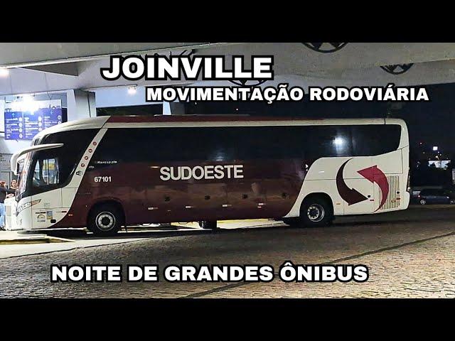 G7 DA SUDOESTE , G8 DA SANTO ANJO E MAIS ! MOVIMENTO DE ÔNIBUS NA RODOVIÁRIA DE JOINVILLE ( SC )