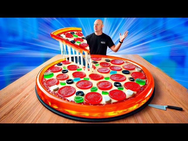 Giant 110-Pound Gummy Pizza | How to Make The World’s Largest DIY Gummy Pizza by VANZAI