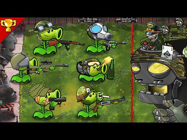 Plants vs Zombies Mods : Peashooter Gun Team vs Captain Zomboss - Who Will Win ?