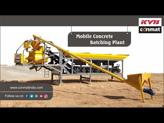 KYB Conmat - Mobile Concrete Batching Plant