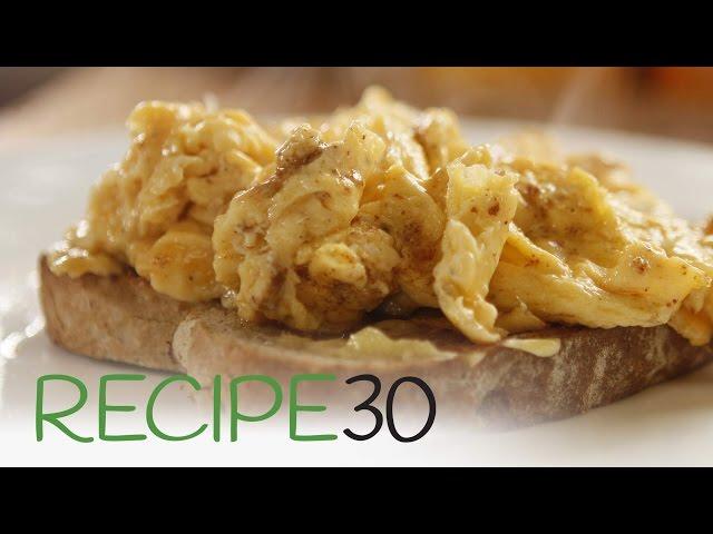 EASY INCREDIBLE SCRAMBLED EGGS - By RECIPE30.com