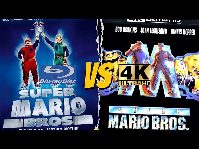 SUPER MARIO BROS. (1993) Umbrella 4K Ultra HD VS. Second Sight Bluray COMPARISON