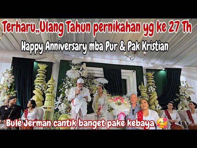 TERHARU‼️HAPPY ANNIVERSARY YG KE 27Th || WOW BULE JERMAN PAKE KEBAYA CANTIK" BANGET 