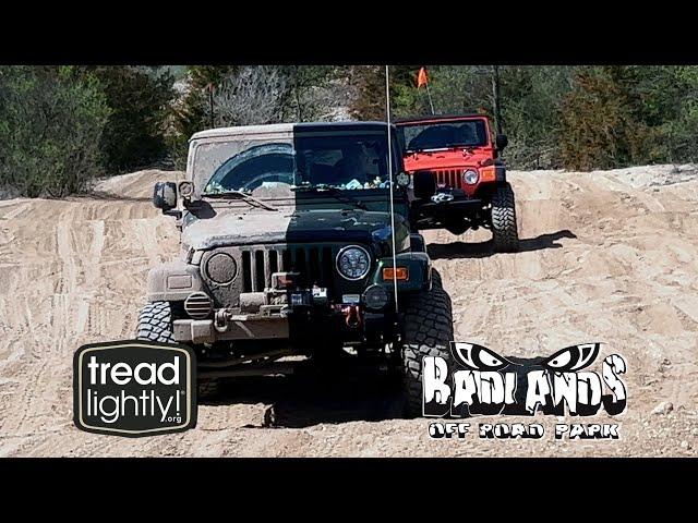 Badlands Off-Road Park Trashcan Slam Trail Clean-Up with Tread Lightly.