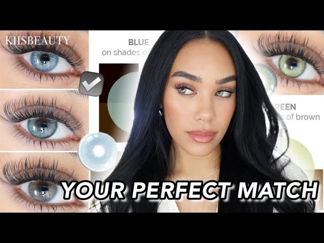 FIND YOUR PERFECT COLOR! Contact Lens Guide For Every Eye Shade & KIISBEAUTY HAUL