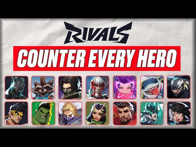 The OFFICIAL Marvel Rivals Counter Guide (2025) - Tanks, DPS and Supports