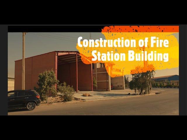 Construction of fire station building No. 2 in Shiraz Industrial Town