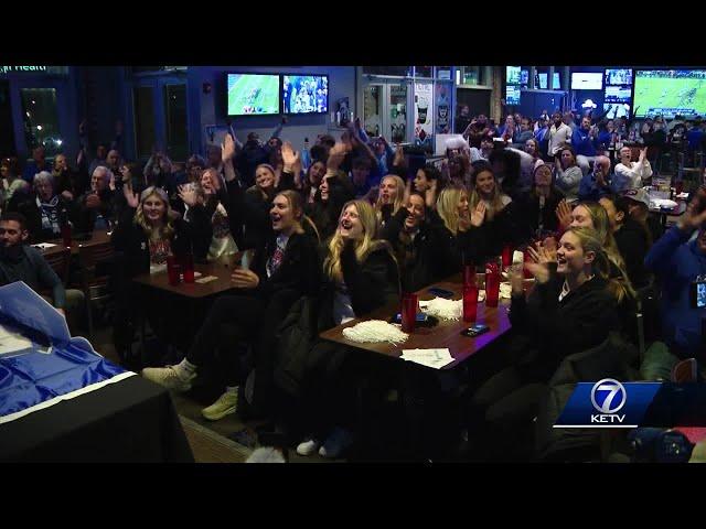 Kirsten Bernthal Booth reacts to Creighton's NCAA Tournament draw