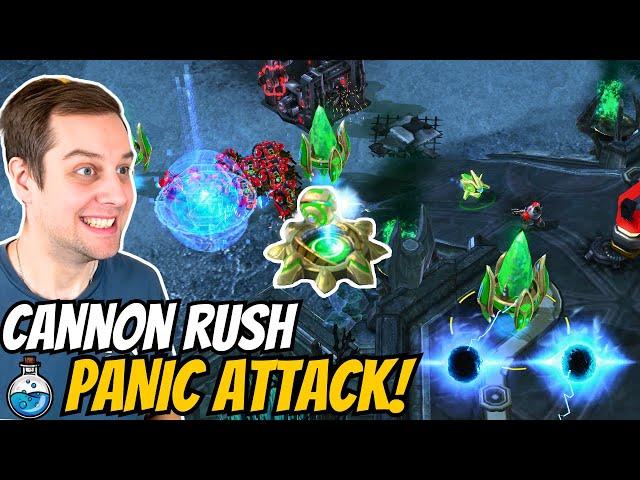 Terran NEVER seen THIS Cannon Rush before! | Cannon Rush in Grandmaster #64 StarCraft 2