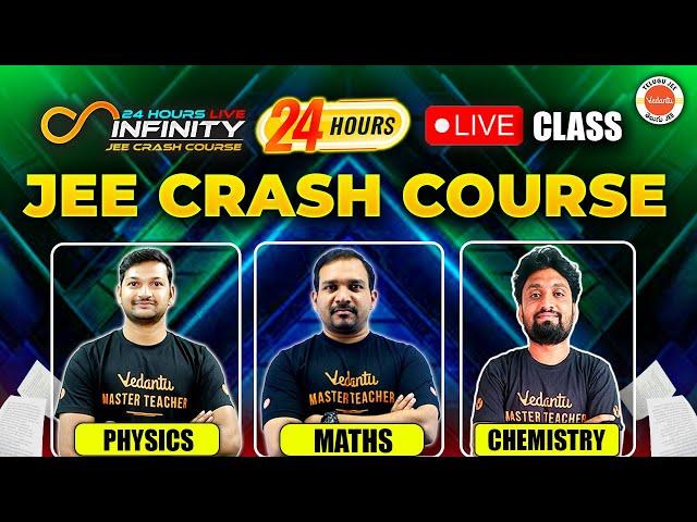 12-Hour Nonstop LIVE Class | FIRST TIME EVER | JEE Crash Course | Physics - Maths - Chemistry