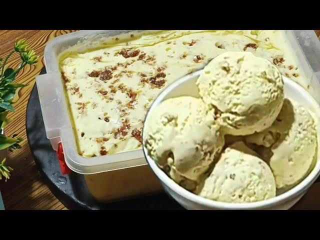 Butterscotch Icecream Recipe | No Ice Cream Machine | Eggless | Easy Ice Cream Recipe