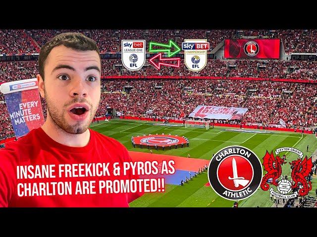 THE MOMENT CHARLTON WIN PROMOTION TO THE CHAMPIONSHIP!!! | Playoff Final - Matchday Vlog @ Wembley
