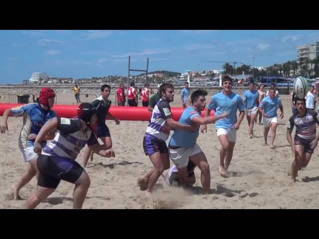 Beach Rugby On Sitges Beach Barcelona. LOVE SummerTime TV Magazine