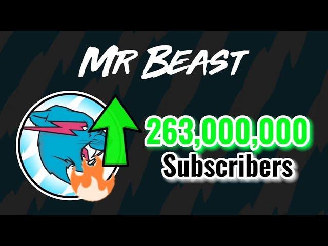 MrBeast Hitting 263 Million Subscribers! (1.03M/DAY!!) | Moment [328]