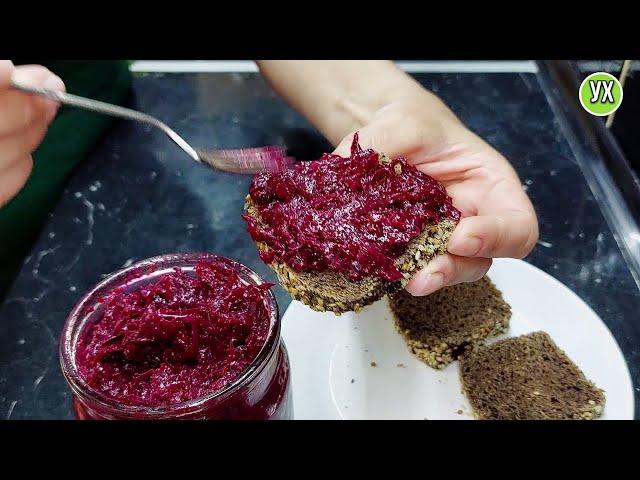 The simpler the food, the tastier it is. Caviar from young beets.