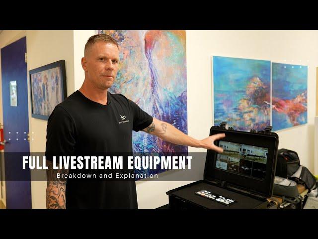 Full Mobile Livestream Equipment Breakdown | Live Box Atem Mini Pro Iso Zoom H8 Sony FX3