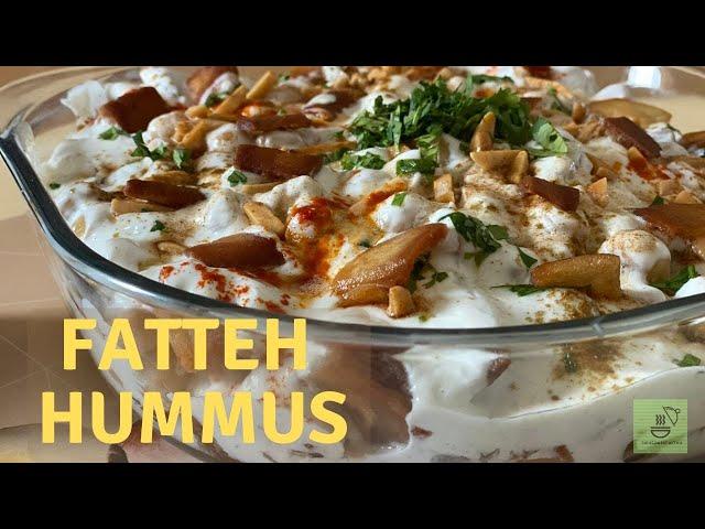 LEBANESE FATTEH WITH HUMMUS | RAMADAN RECIPES |MIDDLE EASTERN FOOD| -طريقة تحضير فتة الحمص اللبنانية