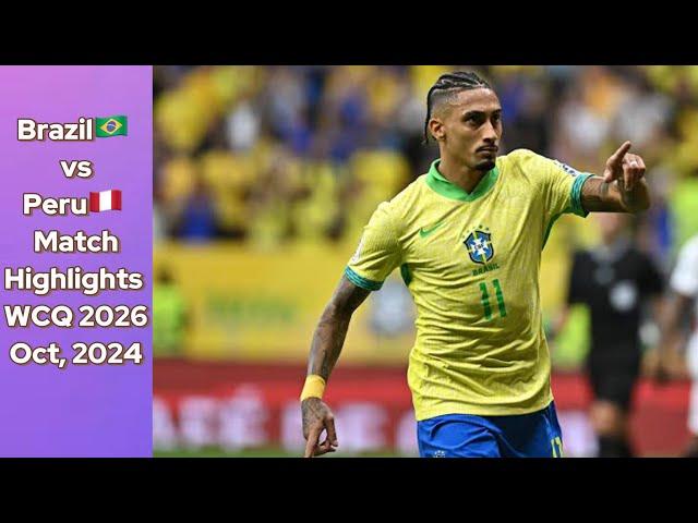 Brazil v Peru Match Highlights | World Cup qualifiers 2026 | October 2024…