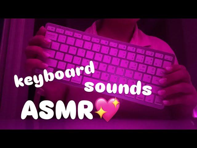 —asmr‍️ keyboard sounds lofi, typing sounds, nail tapping, nail scratching (no talking)