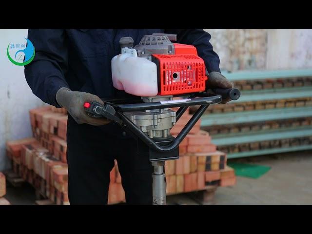 Hand-held gasoline drilling rig