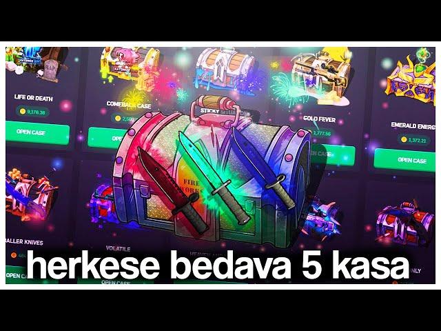 3 TANE YEPYENİ CSGO SKİN SİTESİ | 5 BEDAVA KASA AÇ️