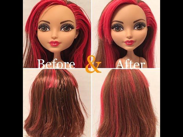 How to Fix Sticky / Greasy Doll Hair - Three Methods Tested for adult collectors