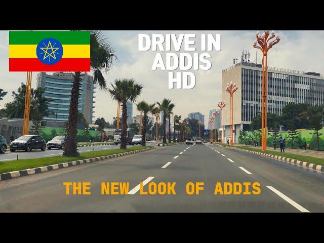 Driving in Addis Ababa with new look, HD Cam Jul 19/24 || Mexico Square - AU - IEC -  Sarbet Square