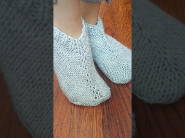 Следки без шва!@vjagemVmeste #knitting #мк #тапочкиспицами