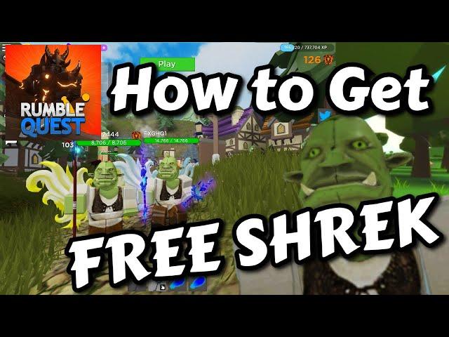 HOW TO GET OGRE BUNDLE FOR FREE ( SHREK ) | RUMBLE QUEST ROBLOX