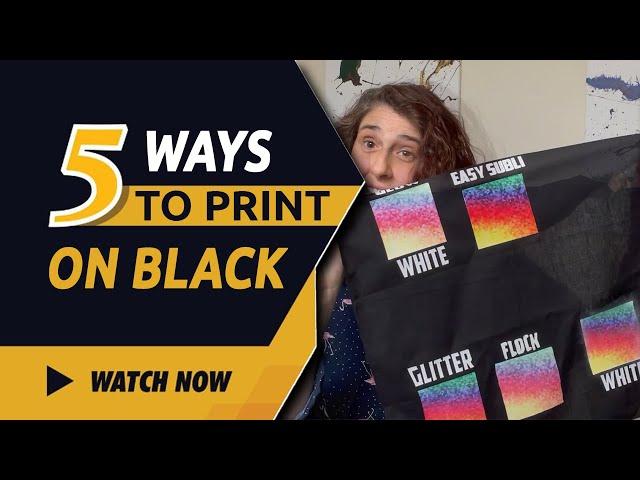 5 Ways to Sublimate on a Black Shirt! | How to Sublimate on Black | Sublimation on Dark Colors