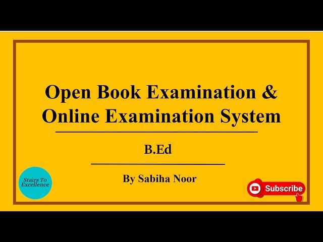 Open Book Examination and Online Examination | Its Merits And  Demerits | Sabiha Noor