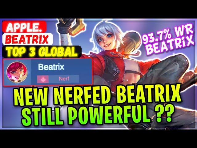 New Nerfed Beatrix 93.7% Win Rate Build [ Top Global Beatrix ] Apple. - Mobile Legends Build