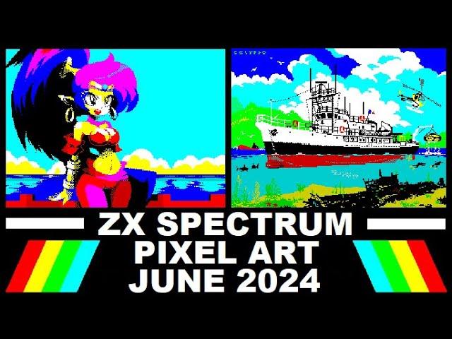 ZX Spectrum: PIXEL ART from JUNE 2024